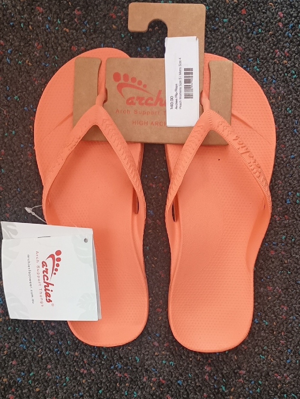 Archie's Arch Support Flip Flop Thong Sandals